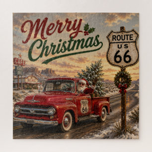Kerstpuzzel van Kabouter langs Route 66 Legpuzzel