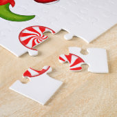 Kerstpuzzle Elf Peppermint Legpuzzel (Zijkant)