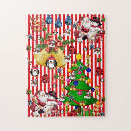 Kerstpuzzle Penguin Legpuzzel (Verticaal)