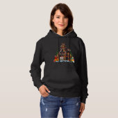Kerstpyjama Engelse Cocker Spaniel Xmas Tree Hoodie (Voorkant volledig)