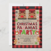 Kerstpyjamapartij Kaart (Voorkant)