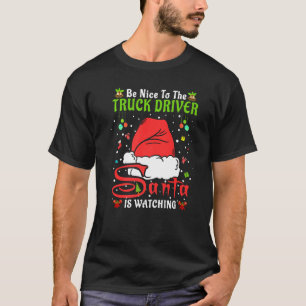 Kerstpyjama's zijn mooi voor vrachtwagenchauffeur t-shirt