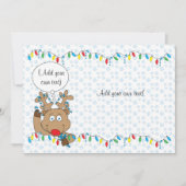 Kerstraap 2-zijdig/plat/kaart/& env 7-inch x5 feestdagenkaart (Voorkant)