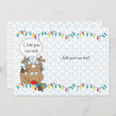 Kerstraap 2-zijdig/plat/kaart/& env 7-inch x5 feestdagenkaart (Voorkant / Achterkant)