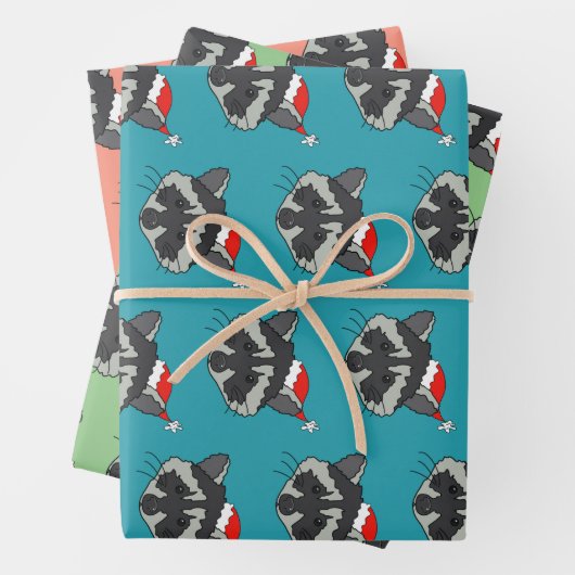 Kerstraap  inpakpapier vel (In situ)