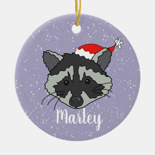 Kerstraap Keramisch Ornament (Voorkant)