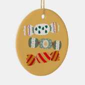 Kerstrackers Keramisch Ornament (Rechts)