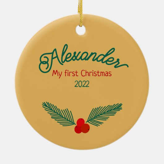 Kerstrackers Keramisch Ornament (Achterkant)