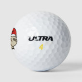 Kerstracoon Golfballen (Logo)
