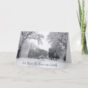 Kerstraleigh NC North Carolina State Capitol Feestdagen Kaart