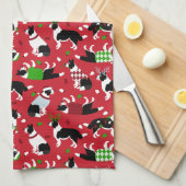 kerstrand collie theedoek (Quarter Fold)