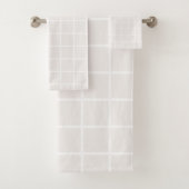 Kerstrasterpatroon Bleek beige en witte plaat Bad Handdoek (Insitu)