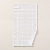 Kerstrasterpatroon Bleek beige en witte plaat Bad Handdoek (Handdoek)