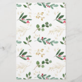 kerstrecensie voor de Baby van de waterverf (Achterkant)