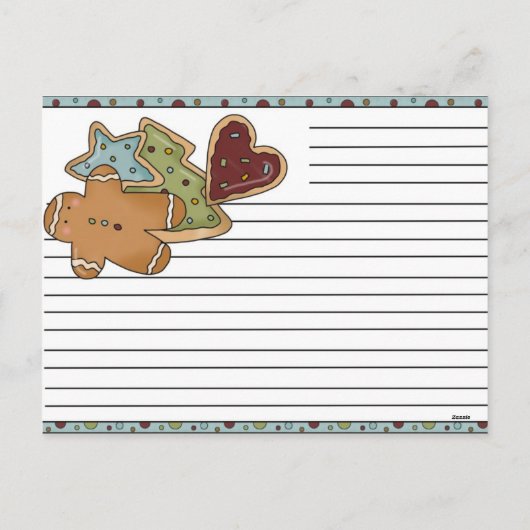 Kerstrecept Kaarten Feestdagenkaart (Achterkant)