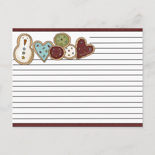 Kerstrecept Kaarten Feestdagenkaart (Voorkant)