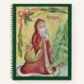 Kerstrecept kookboek notitieboek (Voorkant)