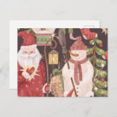  kerstrecro-kerstkerstbestelling feestdagenkaart (Voorkant / Achterkant)