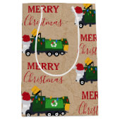 kerstrecycleerbaar vuilnis grote cadeautas (Voorkant)