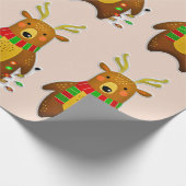 kerstreder - verpakkingspapier cadeaupapier (Hoek)