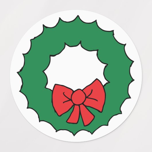 Kerstref Tekening kerstmis Garland Clipart Labels (Design 2)