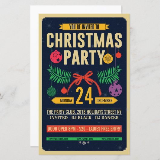 kerstrefeebrochure (Voorkant / Achterkant)