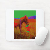 kerstregenboogpaard muismat (Met muis)