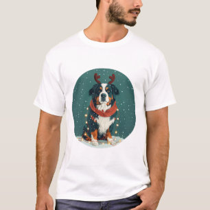 Kerstrendier Berner Sennenhond T-shirt