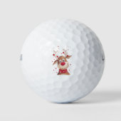 kerstrendier golfballen (Voorkant)