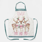 Kerstrendier Jingle & Mingle gepersonaliseerd Schort (Voorkant)