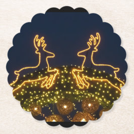 kerstrendier kartonnen onderzetters