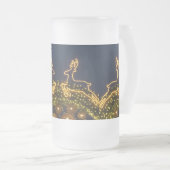 kerstrendier matglas bierpul (Voorkant rechts)