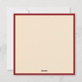 Kerstrendier met Kerstkrans Feestdagenkaart (Achterkant)