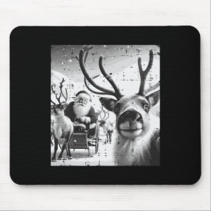 Kerstrendier Santa Selfie Funny Xmas Mannen Wom Muismat