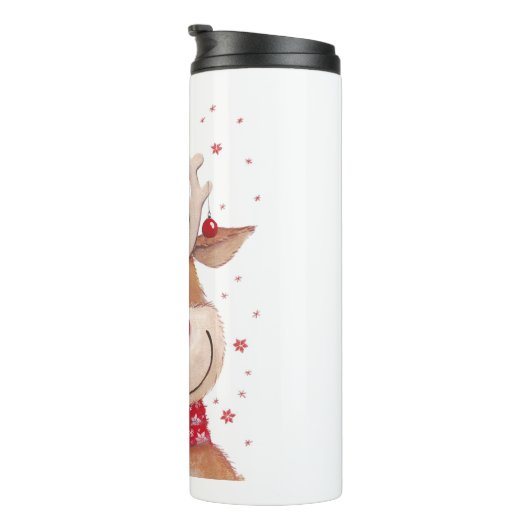 kerstrendier thermosbeker (Geroteerd rechts)