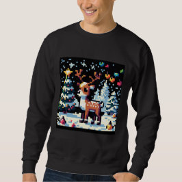 Kerstrendier Winter Wonderland Pixel Art Trui