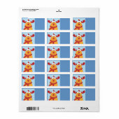 Kerstrendieradreslabel Etiket (Full Sheet)
