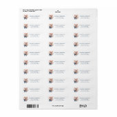 Kerstrendieradreslabels Etiket (Full Sheet)