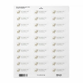 Kerstrendieradreslabels Etiket (Full Sheet)