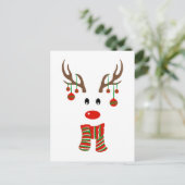 KerstrendierCartoon Briefkaart (Staand voorkant)