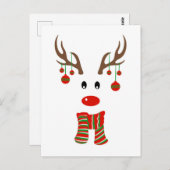 KerstrendierCartoon Briefkaart (Voorkant / Achterkant)