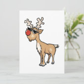 Kerstrendierduik Feestdagenkaart (Staand voorkant)