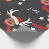 Kerstrendieren Cadeaupapier (Hoek)