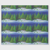 Kerstrendierentuin Cadeaupapier (Vlak)