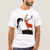Kerstrendierentuin T-shirt (Voorkant)