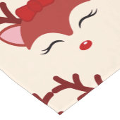 Kerstrendiergezicht Korte Tafelloper (Hoek)