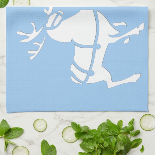 Kerstrendierhanddoeken, aangepaste vakantiehanddoe theedoek (Gevouwen)