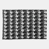 Kerstrendierhanddoeken, aangepaste vakantiehanddoe theedoek (Horizontaal)