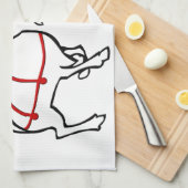 Kerstrendierhanddoeken, aangepaste vakantiehanddoe theedoek (Quarter Fold)