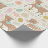 kerstrendierillustratie cadeaupapier (Hoek)